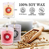 Set of 40 Scented Candle with 10 Fragrances, Soy Wax Aromatherapy Strong Scented Candle in Glass Jar for Women Home Decor