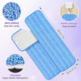 6 Pack Reusable Mop Pads Compatible with Swiffer PowerMop, Power Mop Refills Power Mop Refill Pads Wet Pads Refill Mop Pads Refills Machine Washable Thicken Microfiber Mop Pads for Hardwood Floor