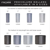 Fromm ProVolume .75" Self-Grip Ceramic Ionic Thermal Hair Rollers, 6 Count, Small Salon Quality Hair Curlers for Shorter Hair, Bangs and Tighter Curls