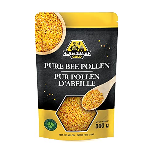 Dutchman's Gold Bee Pollen Granules (500g) - Pure Dried Pollen - Natural Superfood with Vitamins, Minerals, Proteins - Raw and Unprocessed Alternative to Nutritional Supplements