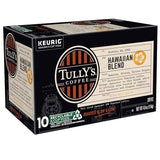 Tully's Coffee Hawaiian Blend, Keurig Single Serve K-Cup Pods, Medium Roast, 60 Count, (6 Packs of 10)