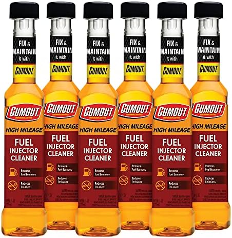 Gumout 510013 High Mileage Fuel Injector Cleaner, 6 oz. (Pack of 6)
