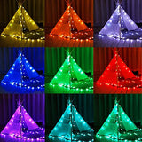 OMIKA 18 Colors Indoor String Lights with Remote, 16.5ft 50LED String Lights Bedroom USB Plug in, Color Changing Christmas Lights Hanging for Dorm Classroom Tapestry Party Garden Patio Wall Xmas Décor