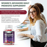 Built by Nature Probiotics for Women Gummies 3 Billion CFU, 6 Probiotic Strains with Cranberry Supplement, Digestive, Immune, Vaginal & Urinary Health, Shelf Stable, 60 Gummy