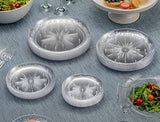 PLASTICPRO 9'' inch Premium Heavy Weight Crystal Clear Disposable Hard Plastic Dinnerware Party Plate Pack of 40