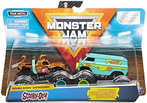 Monster Jam, Official Scooby Doo vs. Mysterty Machine Die-Cast Monster Trucks, 1:64 Scale, 2 Pack