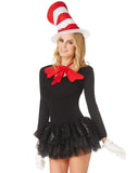 Spirit Halloween Dr. Suess Adult Cat in the Hat Costume Accessory Kit Deluxe | Officially Licensed | Classic Storybook Outfit