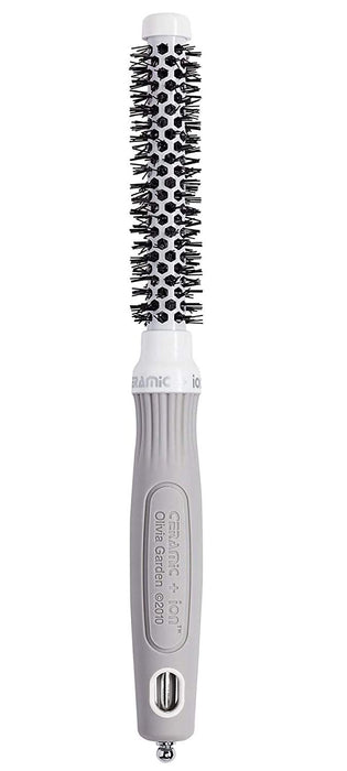 Olivia Garden Ceramic + Ion Round Thermal Hair Brush, CI-15, 1/2"