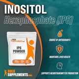 BulkSupplements.com IP6 Powder - Inositol Hexaphosphate, IP6 Supplement - Inositol Supplement for Immune Support, Gluten Free, 800mg per Serving, 250g (8.8 oz) (Pack of 1)