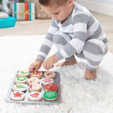 Melissa & Doug Slice and Bake Wooden Christmas Cookie Play Food Set