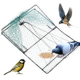 Bird Trap Outdoor Hunting Trap Bird nets Camping Hunting Cage Tools Cage Trap,Sturdy Upgraded Version of The breeding Hunting Animal Traps for Birds Pigeons Chinken Pheasant Duck (18x20 inches)