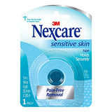 Nexcare Sensitive Skin Tape Holds Securely, 1 in x 144 in 1 ea (Pack of 12)