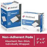 Dealmed Sterile Non-Adherent 2" x 3" Gauze Pads | Non-Adhesive Wound Dressing, Highly Absorbent & Non-Stick, Painless Removal-Switch, Individually Wrapped for Extra Protection (2" x 3" Case of 1200)