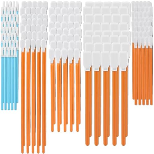 AAwipes Cleaning Swab Kit Microfiber Knitted Polyester Swab Sticks (5 Type) Lint Free Swabs for Printer, Gun, Optics Lens, Camera, Arts and Crafts, Automotive Detailing (FA501)