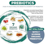 Vital Planet - Vital Flora Men’s Daily Probiotic, 60 Billion CFU, 60 Diverse Strains, 7 Organic Prebiotics, Immune Support, Gas Relief, Digestive Health Shelf Stable Probiotics for Men 30 Capsules