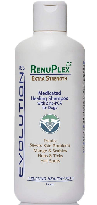 RenuPlex Medicated Dog Mange Shampoo. Extra Strength Mange Shampoo for Dogs Eliminates Mange, Scabies & Severe Skin Problems. All Natural Dog Shampoo. Unconditional Guarantee. Made in USA…