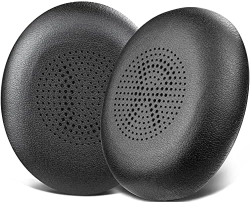 SOULWIT Earpads Replacement for Jabra Evolve2 65 (Evolve 2 65MS 65UC MS UC)/Evolve2 40 (40UC 40MS USB)/Elite 45h On-Ear Wireless Headset, Ear Pads Cushions with Softer Protein Leather - Black