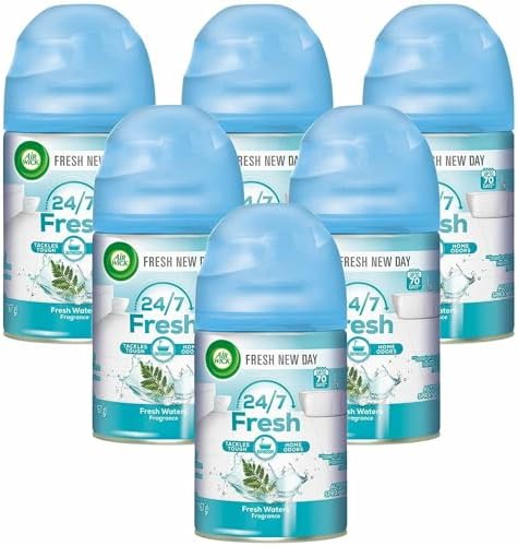 Air Wick® Freshmatic® Automatic Spray Refill, 6.17 Oz, Fresh Waters®, Carton Of 6