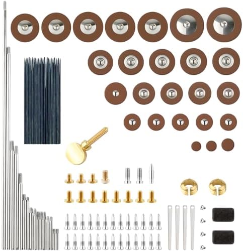 Alto Saxophone Repair Kit,118 Pcs Alto Saxophone Repair Parts Replacement Tools set,Woodwind Musical Instrument Maintenance Replacement Accessories