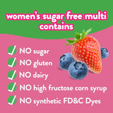 Vitafusion Women’s Sugar Free Daily Multivitamin Supplement, Adult Gummy Vitamin for Energy, Bone & Immune Support*, 90 Count