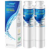 ICEPURE RWF5800A Refrigerator Water Filter Compatible with Frigidaire EPTWFU01, EWF02, Pure Source Ultra II, NIGELERO Ultrа II, 2PACK