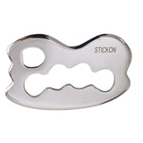 STICKON Stainless Steel Gua Sha Scraping Massage Tool IASTM Tools Great Soft Tissue Mobilization Tool (STICKON-01)