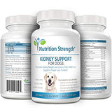 Nutrition Strength Kidney Support for Dogs - Renal, Bladder and Urinary Tract Health Supplement, Plus Immune and Digestive Support, with Organic Cranberry and Astragalus, 120 Chewable Tablets