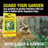The Giant Destroyer Garlic Repellent Clips for Deer & Rabbit (24 Clips)
