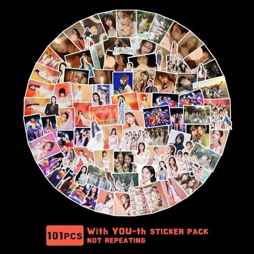 300PCS Twice Stickers Cartoon Laptop Sticker Great for Skateboard Car Bicycle Door Snowboard Waterproof Schoolbags(Pink)