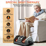 TISSACRE Shiatsu Foot Massager with Heat-Foot Massager Machine for Neuropathy, Plantar Fasciitis and Pain Relief-Massage Foot, Leg, Calf, Ankle with Deep Kneading Heat Therapy