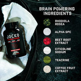 Jocko Fuel Brain Power Brain Supplements for Memory & Focus - Brain Booster Nootropic Energy Supplement, Memory Supplement for Brain - Sustained Energy Brain Supplement with No Crash - for Men & Women