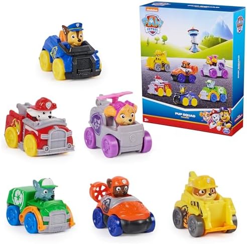 Paw Patrol: Pup Squad Racers, 6-Piece Vehicle Gift Set, Kids Toys for Boys & Girls Ages 3 and Up
