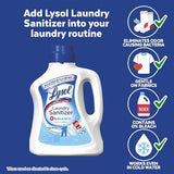 Lysol Laundry Sanitizer Additive, Bacteria-Causing Laundry Odor Eliminator, 0% Bleach Laundry Sanitizer, color, , 90 Fl Oz Crisp Linen