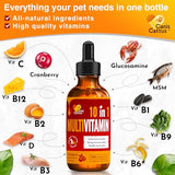 Multivitamin for Dogs & Cats | Multivitamin for Dogs | Cat Multivitamin | Dog Vitamin | Cat Vitamin | Pet Vitamin | Vitamins for Cats | Liquid Dog Vitamins | Liquid Cat Vitamins | 2 Oz