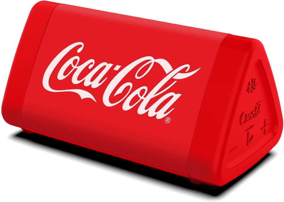 Oontz Upgraded Angle 3 Portable Bluetooth Speaker 5.0-10W Sound, 14-Hr Battery, 100ft Wireless Range, IPX5 Water-Resistant, Budget Small Speaker for Travel, Party, Outdoor or Home (Coca-Cola Red)