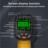 Surpeer Infrared Thermometer High Temperature Gun -58℉~2552℉, 30:1 Distance Ratio, Digital Laser IR Temp Gun for Cooking, Pizza Oven, Engine, Kilns, Forges, Industry, and Home Repair.