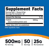 Nutricost Tudca Powder 25 Grams (Tauroursodeoxycholic Acid) - Gluten Free, Non-GMO