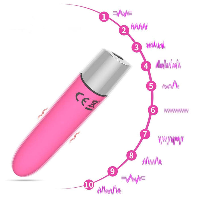 Mini Travel Pocket Quiet Bullet Tool - Powerful Silicone Massage Rod for Women Pleasure Portable & Handheld Personal Bullet Tool for Quick Relaxation Z1