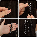 12 Pcs Braid Hair Accessories Celtic Hair Jewelry Alloy Dreadlock Accessories Loc Jewelry Hair Braid Coil Jewel Hair Cuffs Snake Hair Clips for Women and Girls (Silver, Vintage Style)