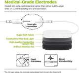 AUVON 4 Outputs TENS Unit EMS Muscle Stimulator Machine for Pain Relief Therapy with 24 Modes Electric Pulse Massager, 2" and 2"x4" Electrodes Pads (White)