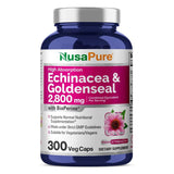 NusaPure Echinacea Goldenseal 2,800mg 300 Veggie Caps (Vegetarian, Non-GMO, Gluten Free)