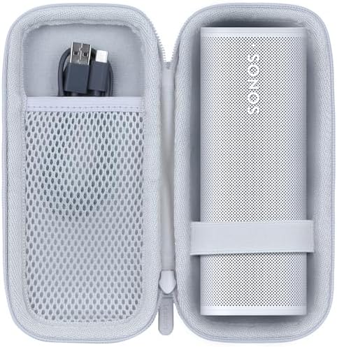 Hard Case Compatible with Sonos Roam 2 / Sonos Roam/Sonos Roam SL Portable Waterproof Speaker (Off White Case)