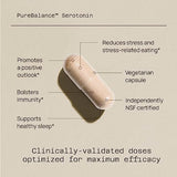 Quality of Life Pure Balance Serotonin Premium 5-HTP & Stress Supplement–Helps Boost Serotonin & Cortisol Levels–Mood & Sleep–Includes Relora, Rhodiola, Vitamin D3 & L-Theanine–90 Capsules