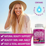 Collagen Pills 1000mg Biotin 10000mcg Keratin Saw Palmetto 2500mg Hyaluronic Acid - Hair Skin and Nails Vitamins and DHT Blocker with Vitamin E Folic Acid Pumpkin Seed MSM Made in USA - 270 Count