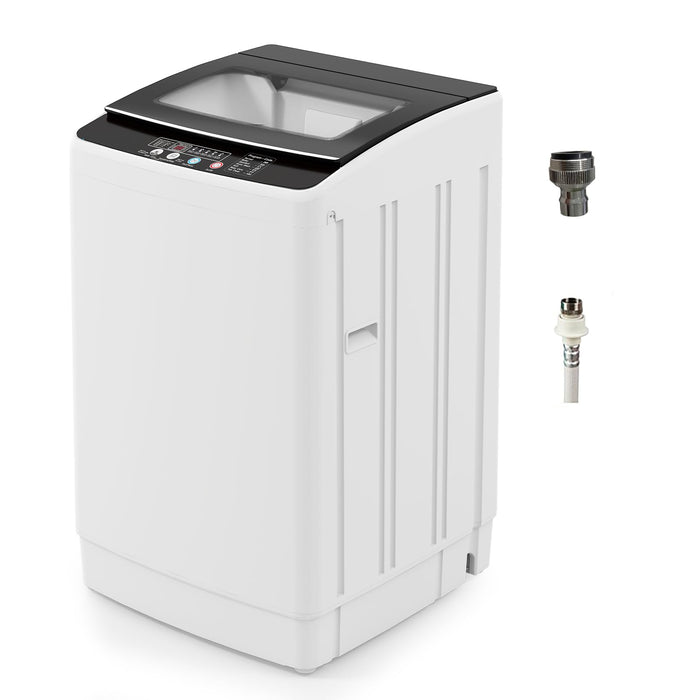 VCJ Portable Washing Machine, 35 LBS Large Capacity Full-Automatic Portable Washer with 12 Wash Cycles, 8 Water Levels & 24H Delay, Compact Electric Laundry Washer for Apartment, Dorms,RVs