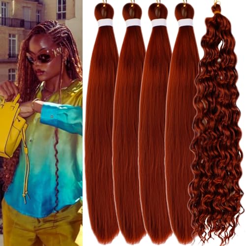 Ginger Brown Boho Braiding Hair Curly Braiding Hair for Boho Braids Bohemian Braiding Hair