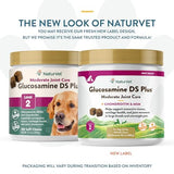 NaturVet – Glucosamine DS Plus - Level 2 Moderate Care – Supports Healthy Hip & Joint Function – Enhanced with Glucosamine, MSM & Chondroitin – for Dogs & Cats–120 Soft Chews