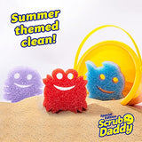 Scrub Daddy Sponge - Summer Shapes - Non- Scratch Scrubbers for Dishes and Home - 3ct