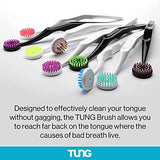 Tung Tongue Brush & Gel Kit | Tongue Cleaner for Adults | Tongue Scraper to Fight Bad Breath and Halitosis | Mouth Odor Eliminator | Fresh Mint | Made in America (Set of 2)