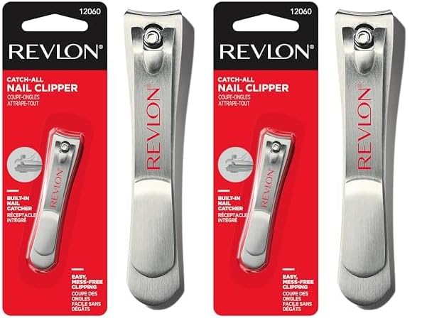 Revlon Catch-All Nail Clipper, 1 Count (Pack of 2)